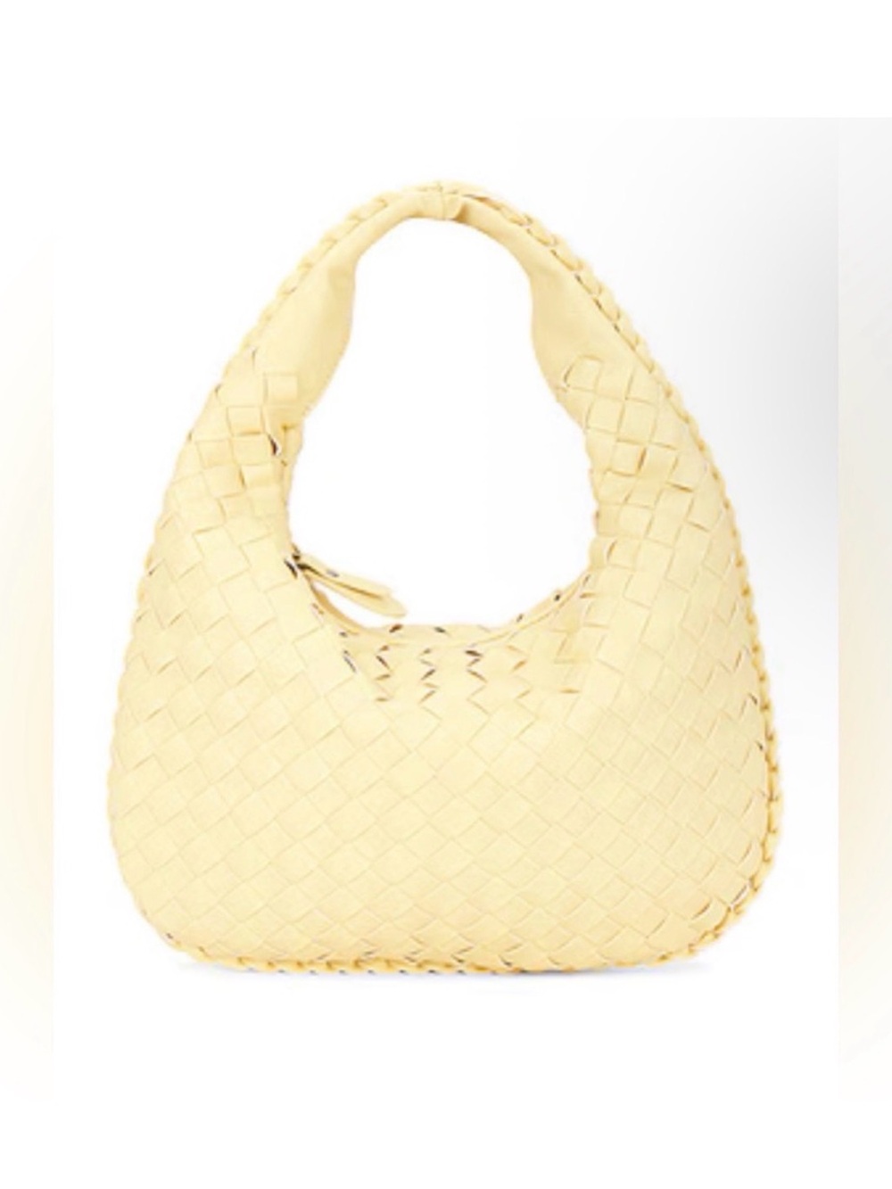 8 Other Reasons Woven Leather Hobo Bag - Yellow